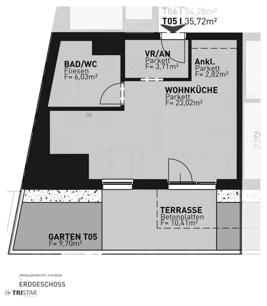 1-Zimmer-Wohnung kaufen in Wien – 35,72 m², € 259.500
