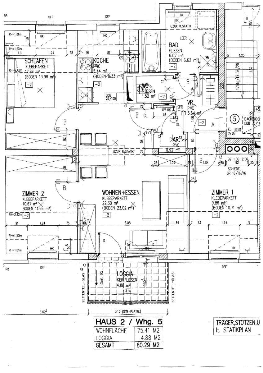 4-Zimmer-Wohnung mieten in Perg – 80,29 m², € 773 – Bild 2 von 15