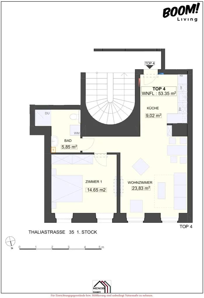 2-Zimmer-Wohnung kaufen in Wien – 53,35 m², € 329.000 – Bild 10 von 10