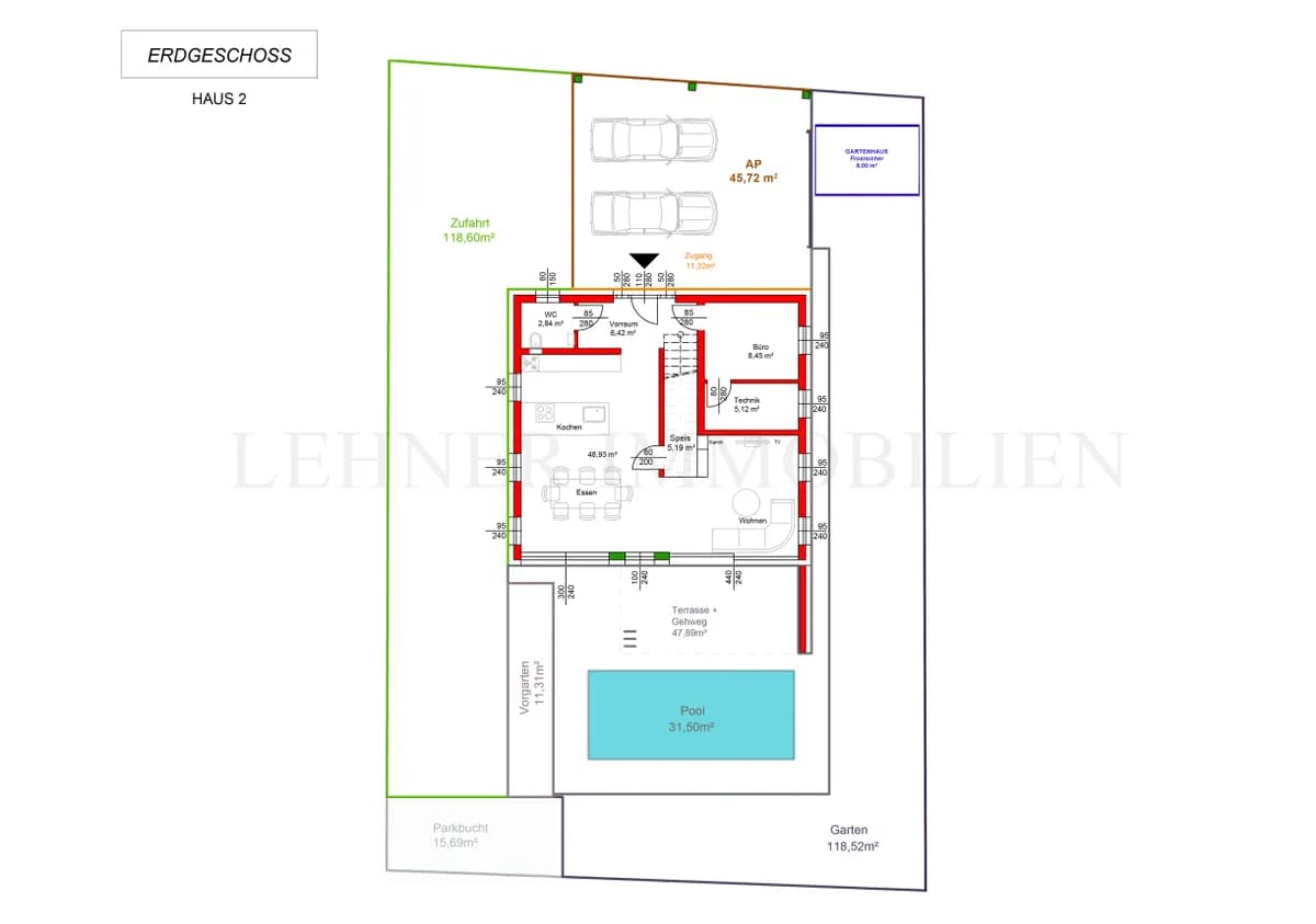 5-Zimmer-Haus mieten in Graz-Umgebung – 154 m², € 3.325 – Bild 98 von 99