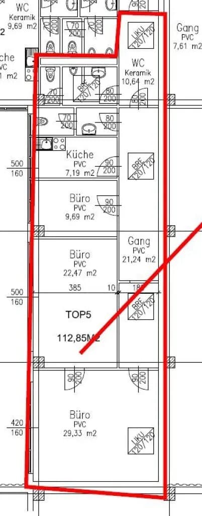 3-Zimmer-Gewerbeimmobilie mieten in Mödling – 113 m², € 1.422 – Bild 7 von 9