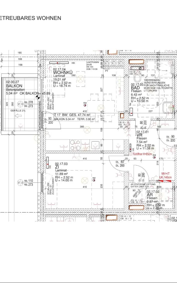 2-Zimmer-Wohnung mieten in Melk – 47,74 m², € 631 – Bild 2 von 2
