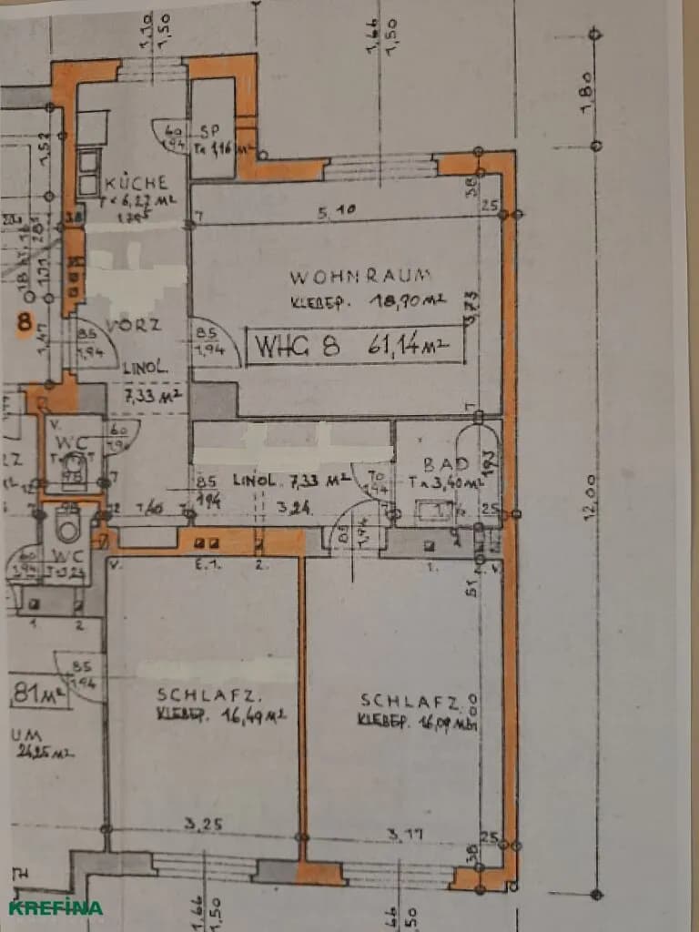 2-Zimmer-Wohnung kaufen in Wien – 61,14 m², € 240.000 – Bild 2 von 7