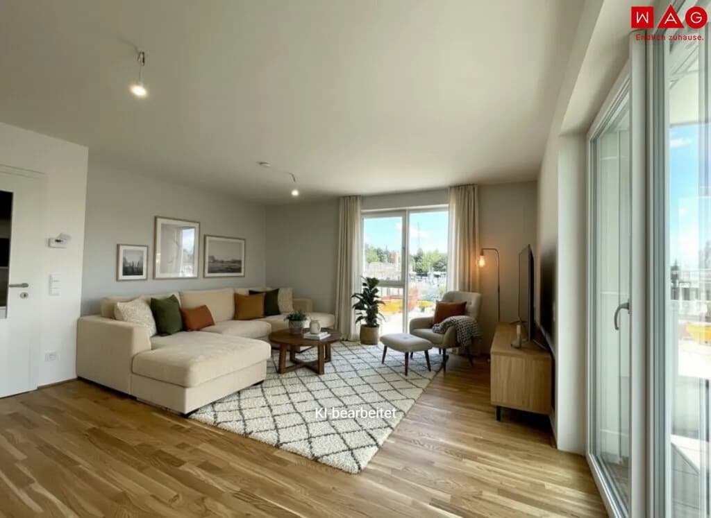 2-Zimmer-Wohnung mieten in Linz Land – 60,81 m², € 1.017