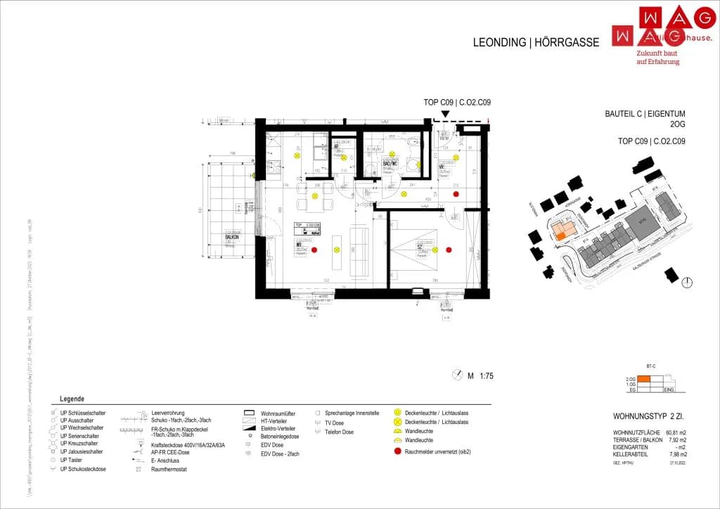 2-Zimmer-Wohnung mieten in Linz Land – 60,81 m², € 1.017 – Bild 26 von 26