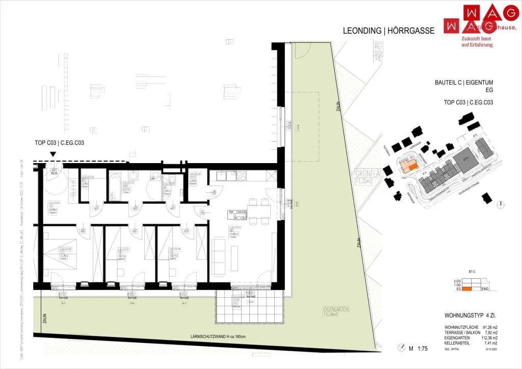 4-Zimmer-Wohnung mieten in Linz Land – 91,28 m², € 1.404 – Bild 25 von 26