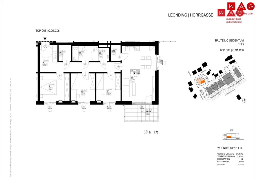 4-Zimmer-Wohnung mieten in Linz Land – 91,28 m², € 1.429 – Bild 25 von 26