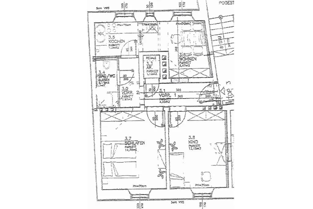 2-Zimmer-Wohnung mieten in Leoben – 52,81 m², € 520 – Bild 2 von 5