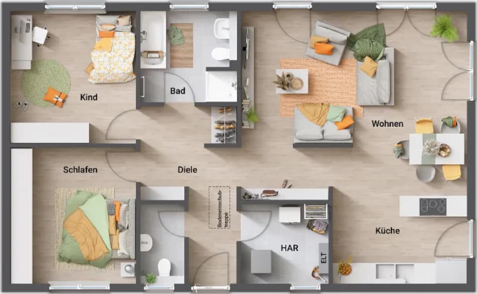 3-Zimmer-Haus kaufen in Murtal – 100 m², € 392.590 – Bild 3 von 3
