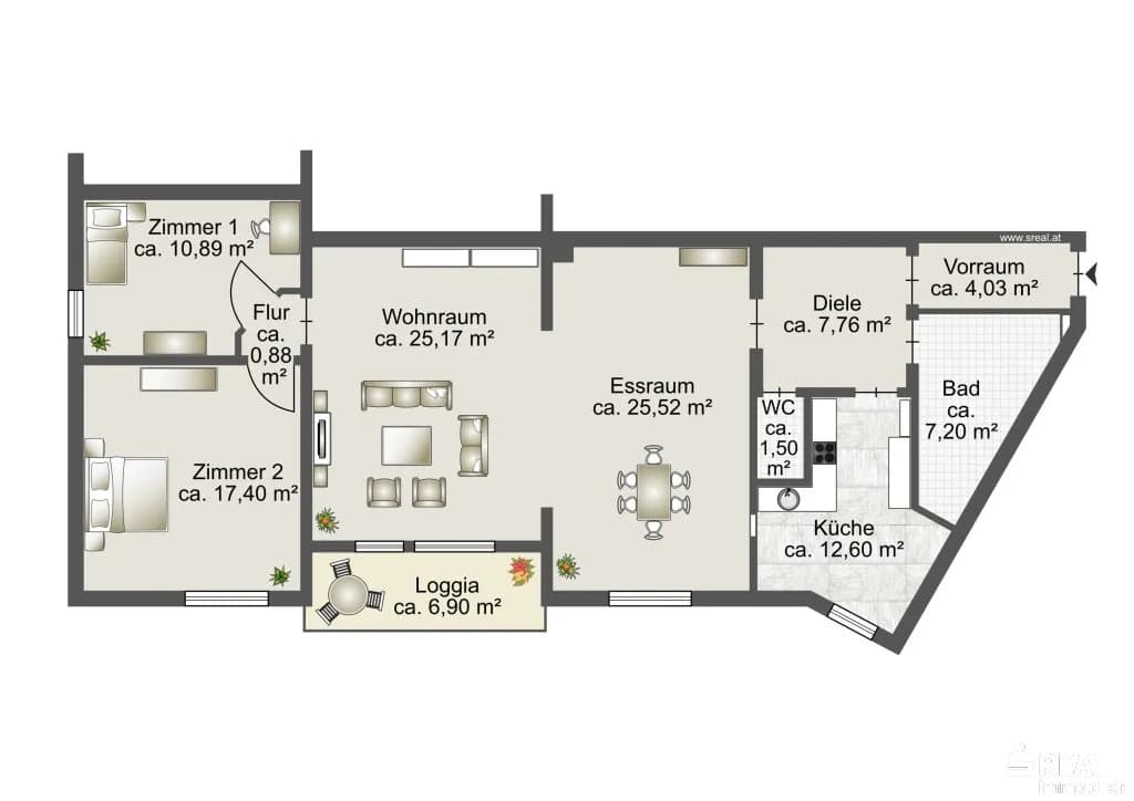 3-Zimmer-Wohnung kaufen in Villach – 112,95 m², € 279.000 – Bild 15 von 15