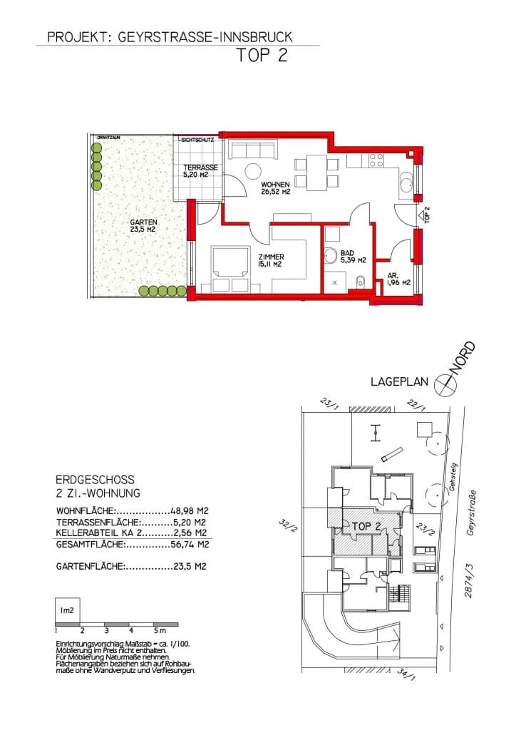 Wohnung kaufen in Innsbruck – 48,98 m², € 401.636 – Bild 4 von 5