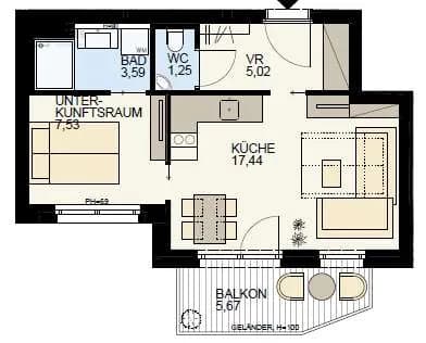 2-Zimmer-Wohnung kaufen in Wien – 34,83 m², € 266.892 – Bild 11 von 14