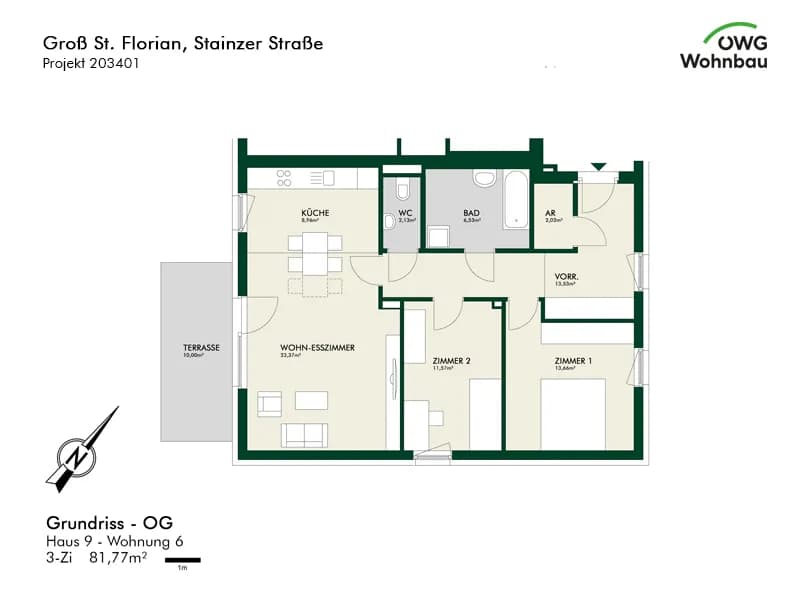 3-Zimmer-Wohnung mieten in Deutschlandsberg – 81,7 m², € 1.077 – Bild 15 von 16