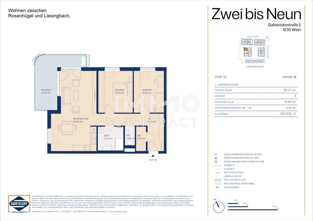 3-Zimmer-Wohnung kaufen in Wien – 83,27 m², € 525.000 – Bild 11 von 11
