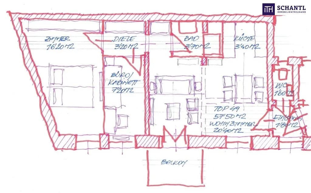 3-Zimmer-Wohnung kaufen in Wien – 57,42 m², € 399.000 – Bild 9 von 9