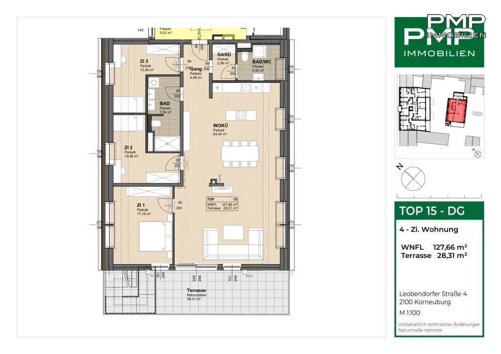 4-Zimmer-Wohnung kaufen in Korneuburg – 127,88 m², € 890.000 – Bild 26 von 30