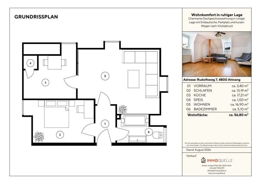 2-Zimmer-Wohnung kaufen in Vöcklabruck – 56,8 m², € 135.000 – Bild 9 von 9