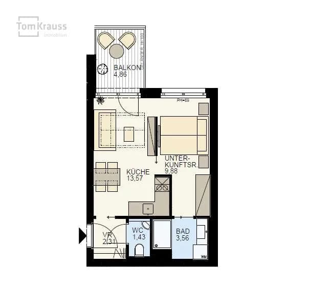 2-Zimmer-Wohnung kaufen in Wien – 30,75 m², € 235.060 – Bild 12 von 15