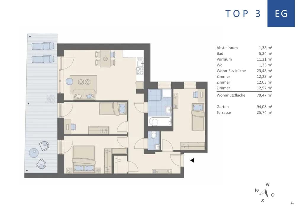 4-Zimmer-Wohnung kaufen in Graz – 79 m², € 449.000 – Bild 14 von 14