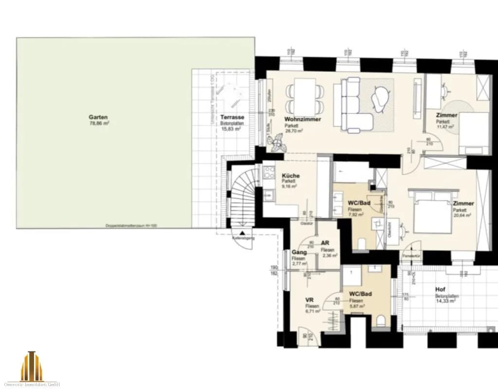 3-Zimmer-Wohnung kaufen in Wien – 96,83 m², € 845.000 – Bild 20 von 20