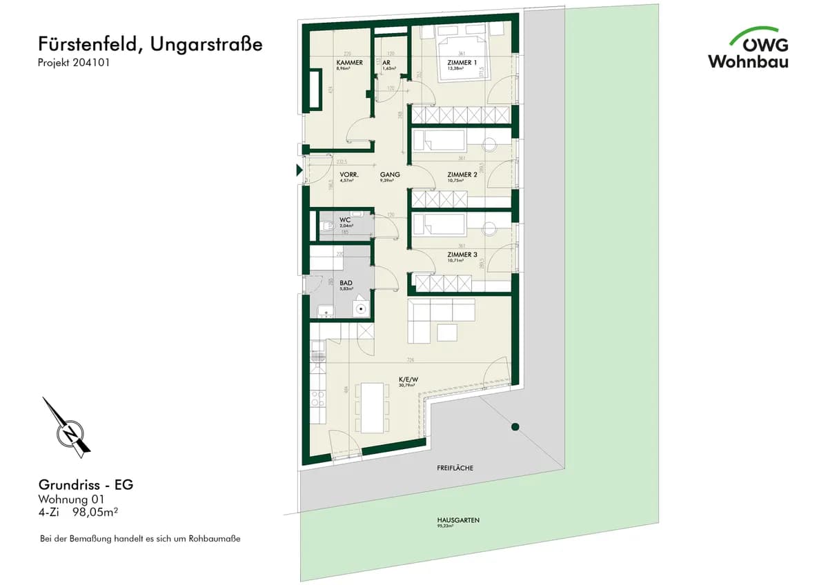 4-Zimmer-Wohnung kaufen in Hartberg-Fürstenfeld – 98 m², € 437.135 – Bild 5 von 5