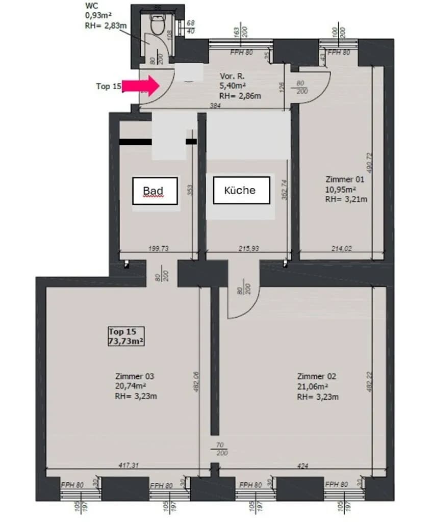 3-Zimmer-Wohnung kaufen in Wien – 73,73 m², € 415.000 – Bild 28 von 28