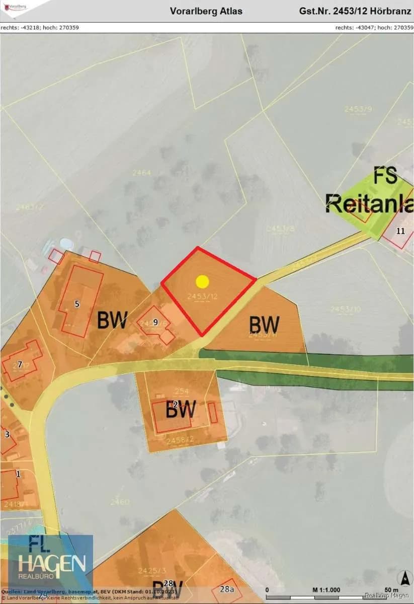 Grundstück kaufen in Bregenz – 710 m², € 515.000 – Bild 9 von 9