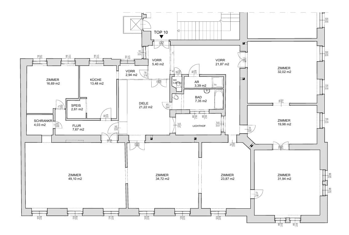 7-Zimmer-Wohnung mieten in Wien – 300 m², € 9.050 – Bild 8 von 9