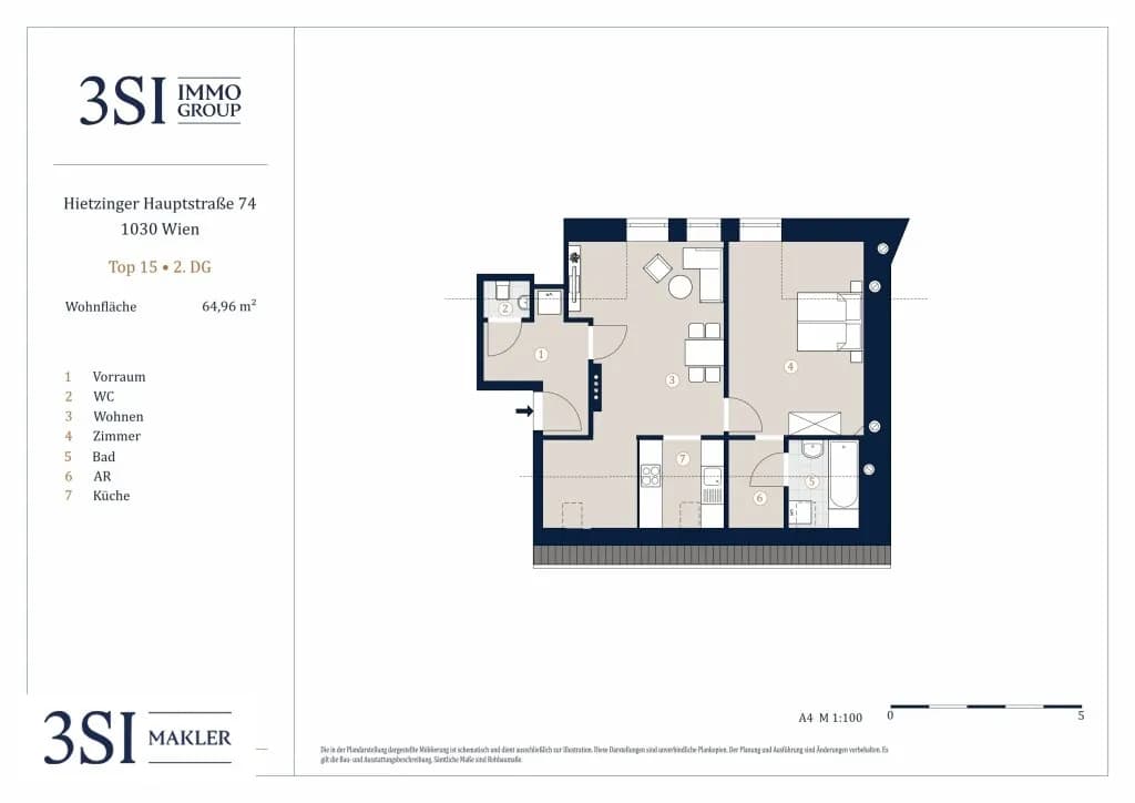 2-Zimmer-Wohnung kaufen in Wien – 64,96 m², € 454.000 – Bild 13 von 13