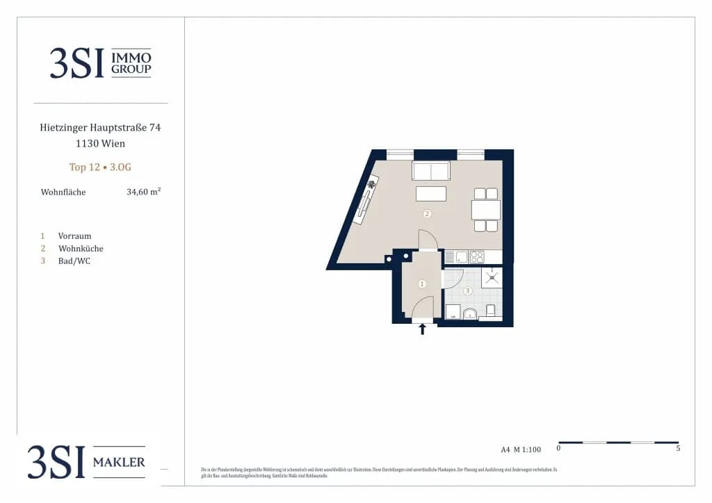 1-Zimmer-Wohnung kaufen in Wien – 34,6 m², € 237.000 – Bild 15 von 15