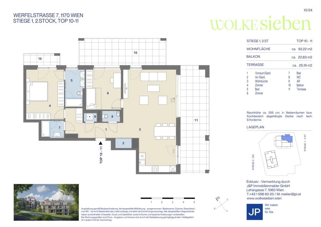 3-Zimmer-Wohnung kaufen in Wien – 92,22 m², € 1.019.000 – Bild 14 von 14