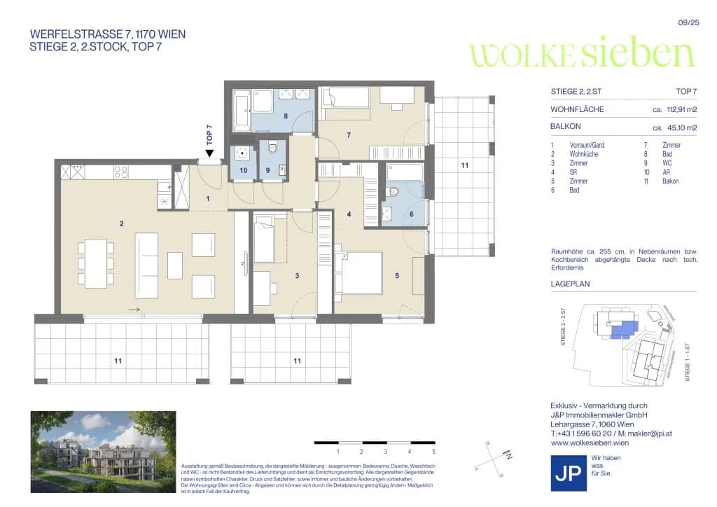 4-Zimmer-Wohnung kaufen in Wien – 112,91 m², € 1.299.000 – Bild 14 von 14
