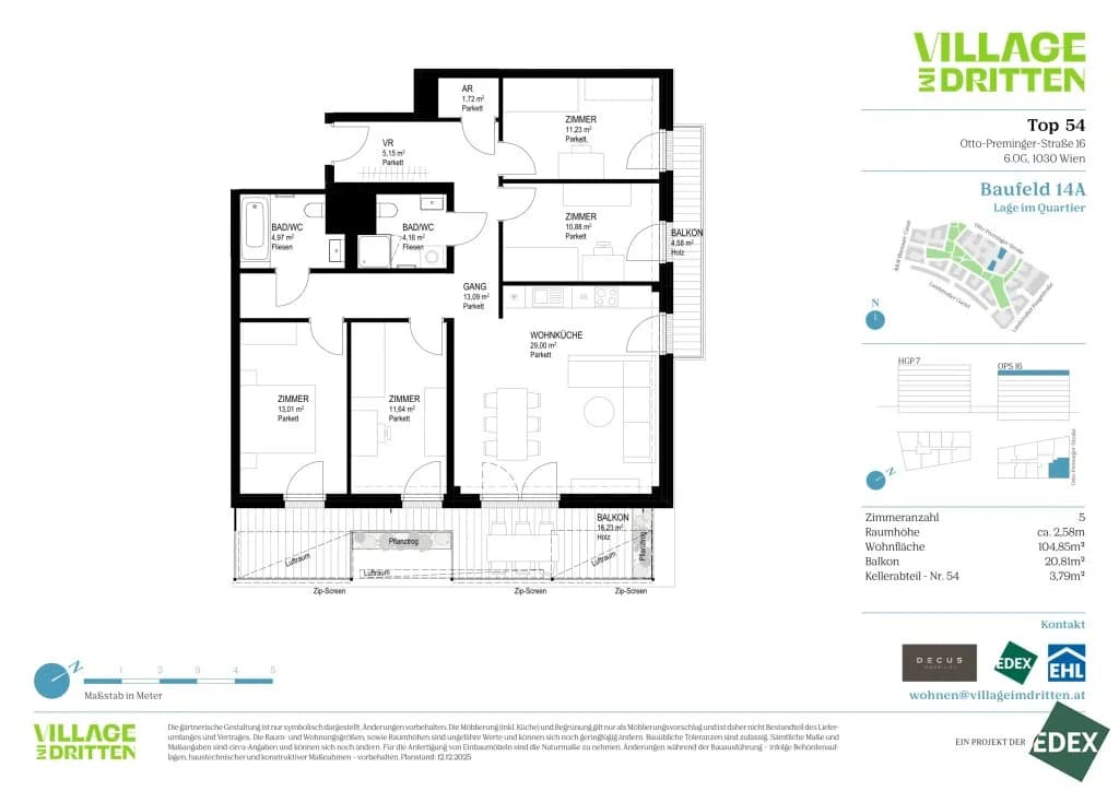 5-Zimmer-Wohnung kaufen in Wien – 104,85 m², € 832.500 – Bild 11 von 11