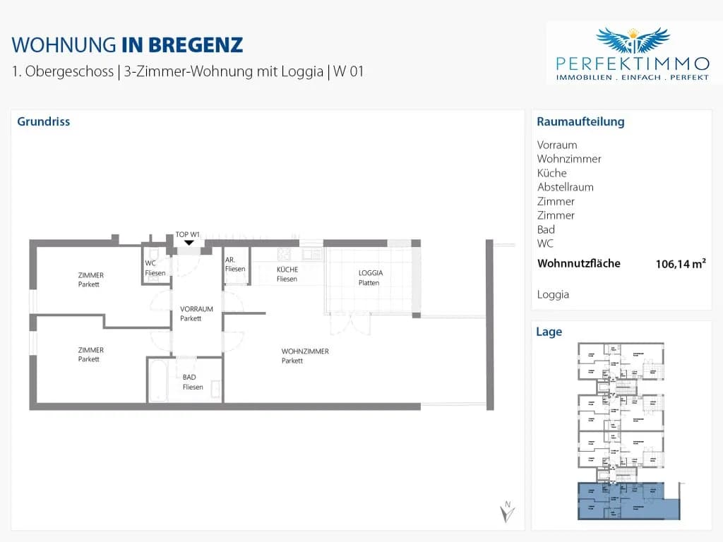 3-Zimmer-Wohnung mieten in Bregenz – 106 m², € 1.595 – Bild 24 von 24
