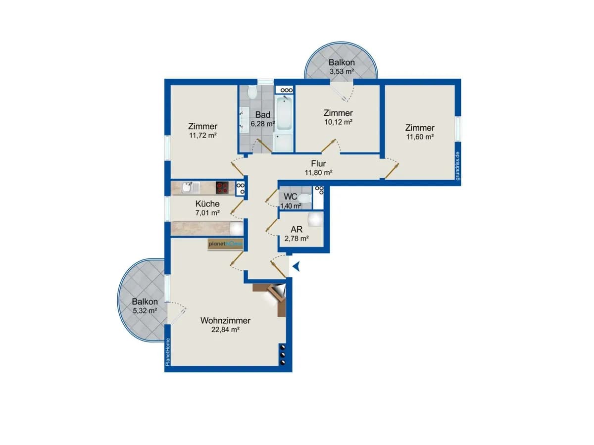 4-Zimmer-Wohnung kaufen in Baden – 85,55 m², € 399.000 – Bild 14 von 14