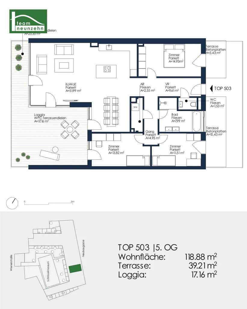 4-Zimmer-Wohnung mieten in Graz – 118,88 m², € 2.399 – Bild 27 von 27