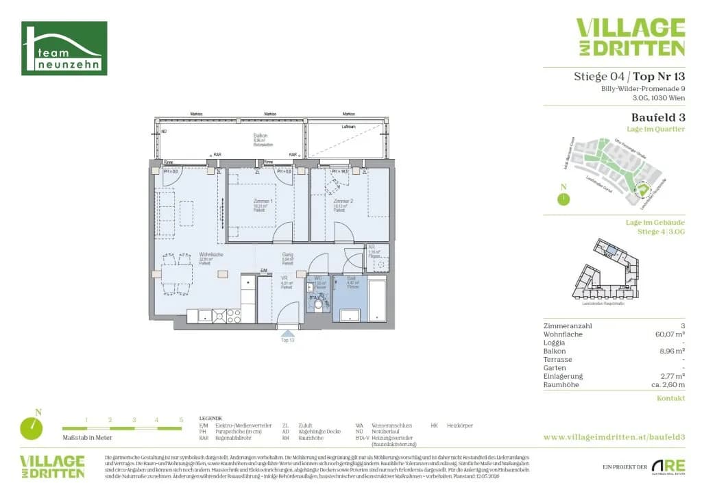 3-Zimmer-Wohnung mieten in Wien – 60,07 m², € 1.529 – Bild 26 von 26