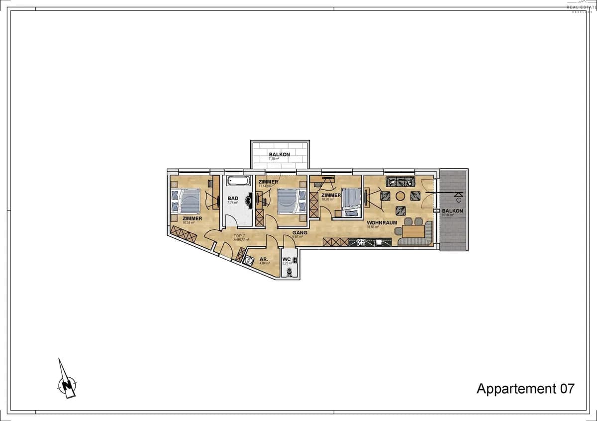 4-Zimmer-Wohnung kaufen in Imst – 95,77 m², € 486.813 – Bild 8 von 8
