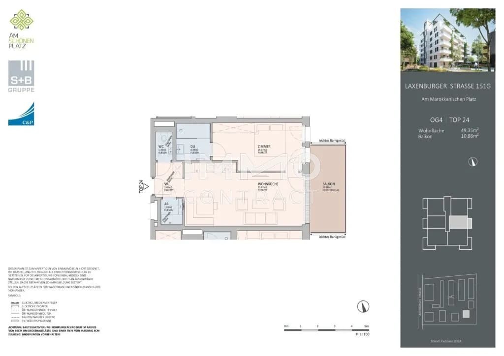 2-Zimmer-Wohnung kaufen in Wien – 49,35 m², € 470.000 – Bild 11 von 11