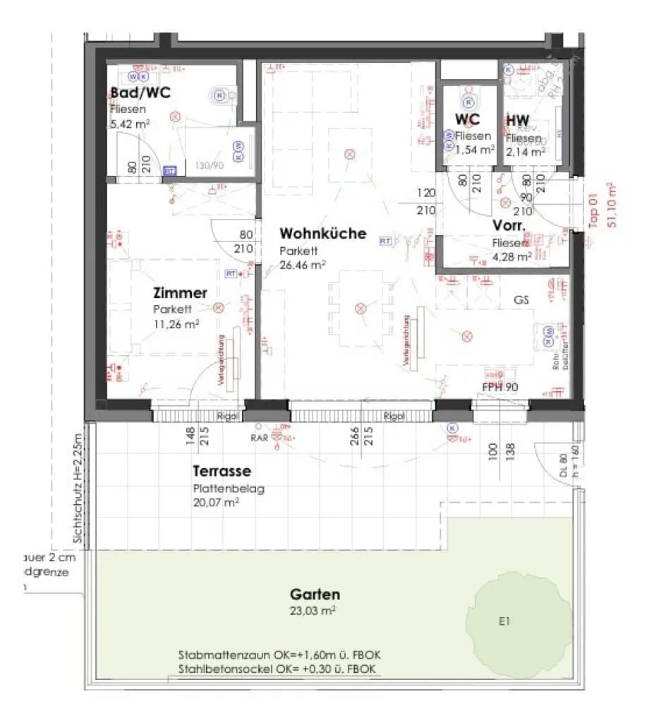 2-Zimmer-Wohnung kaufen in Wien – 51 m², € 419.900 – Bild 5 von 6
