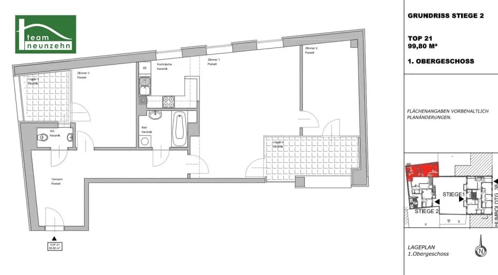 3-Zimmer-Wohnung mieten in Wien – 99,8 m², € 1.599 – Bild 21 von 21