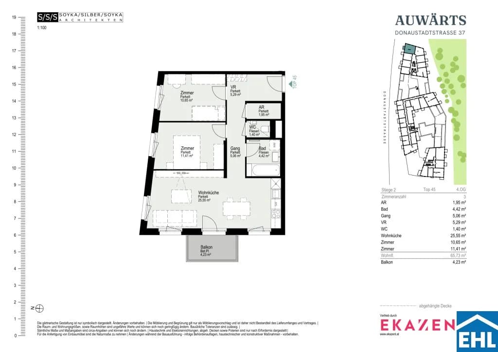 3-Zimmer-Wohnung mieten in Wien – 65,73 m², € 1.720 – Bild 20 von 20