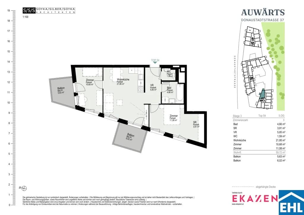 3-Zimmer-Wohnung mieten in Wien – 59,72 m², € 1.720 – Bild 20 von 20