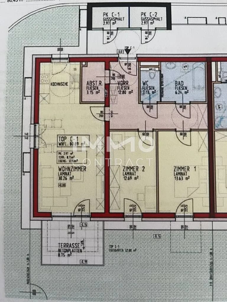 3-Zimmer-Wohnung mieten in Melk – 80,86 m², € 1.014 – Bild 16 von 16