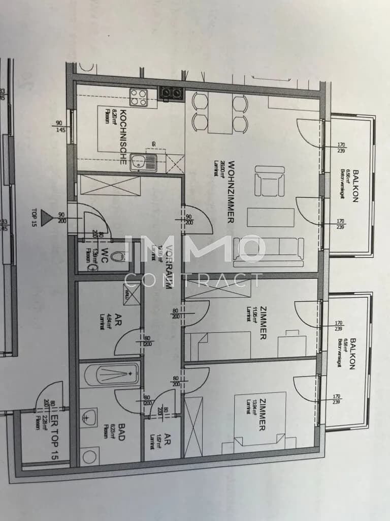 3-Zimmer-Wohnung mieten in Amstetten – 87,07 m², € 1.039 – Bild 8 von 8