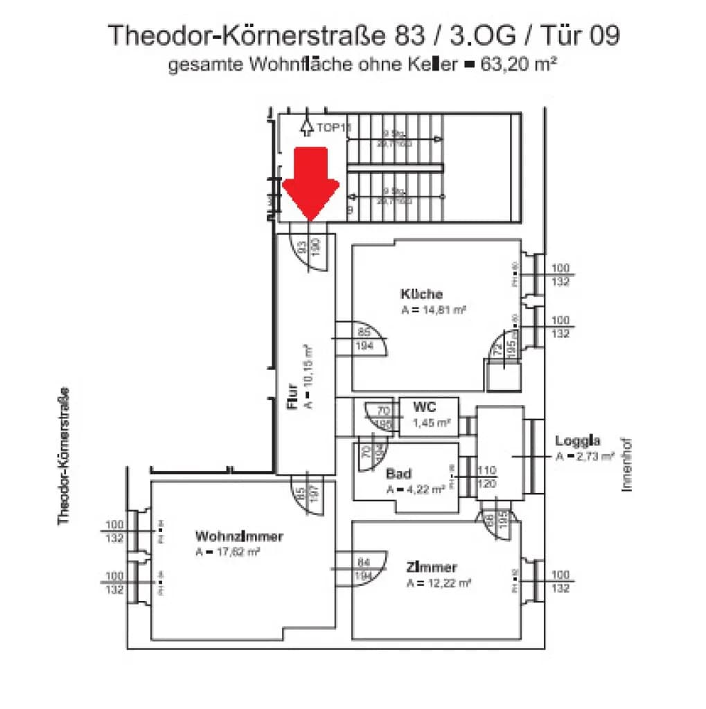 2-Zimmer-Wohnung kaufen in Graz – 63,2 m², € 159.900 – Bild 11 von 11