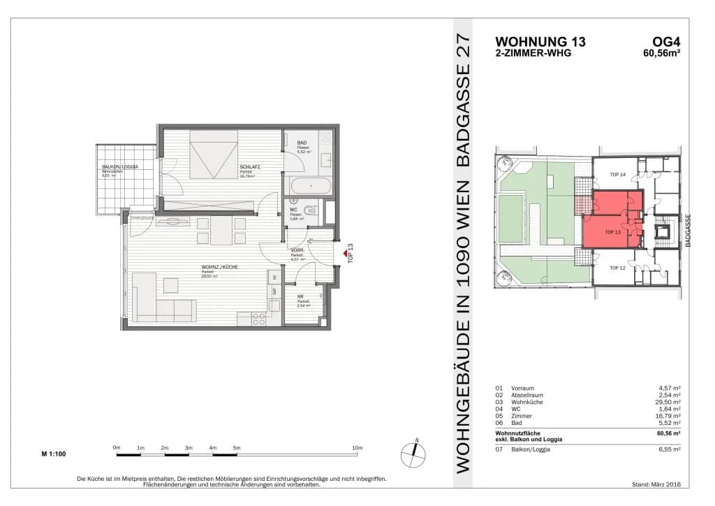 2-Zimmer-Wohnung mieten in Wien – 60,56 m², € 1.572 – Bild 12 von 12