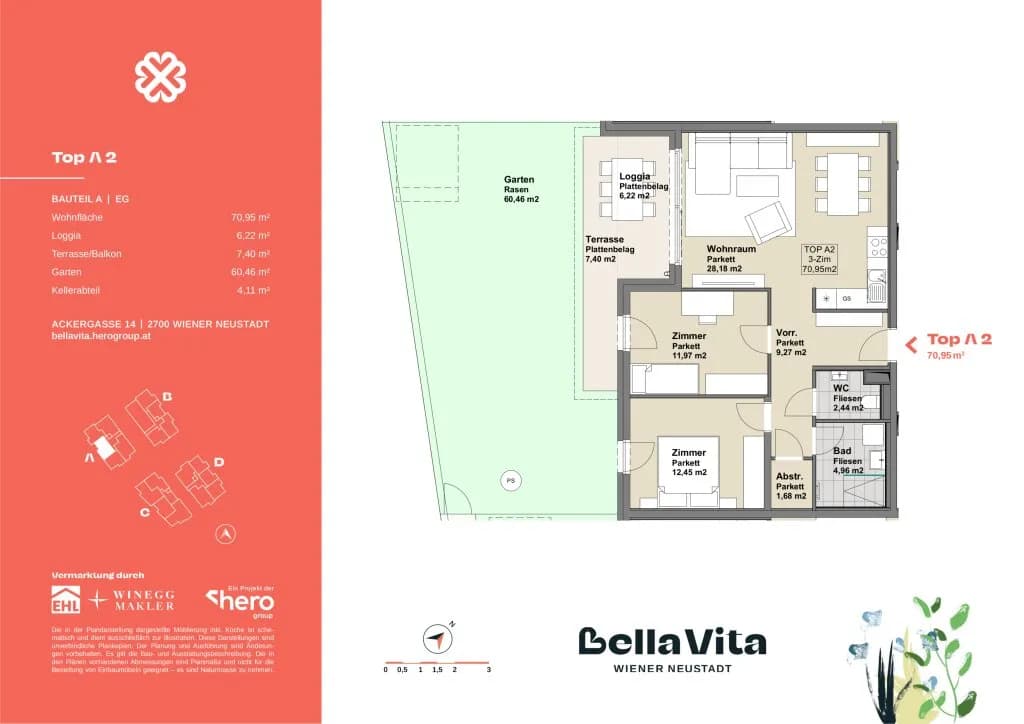 Immobilie kaufen in Wiener Neustadt – 70,95 m², € 323.000 – Bild 27 von 27