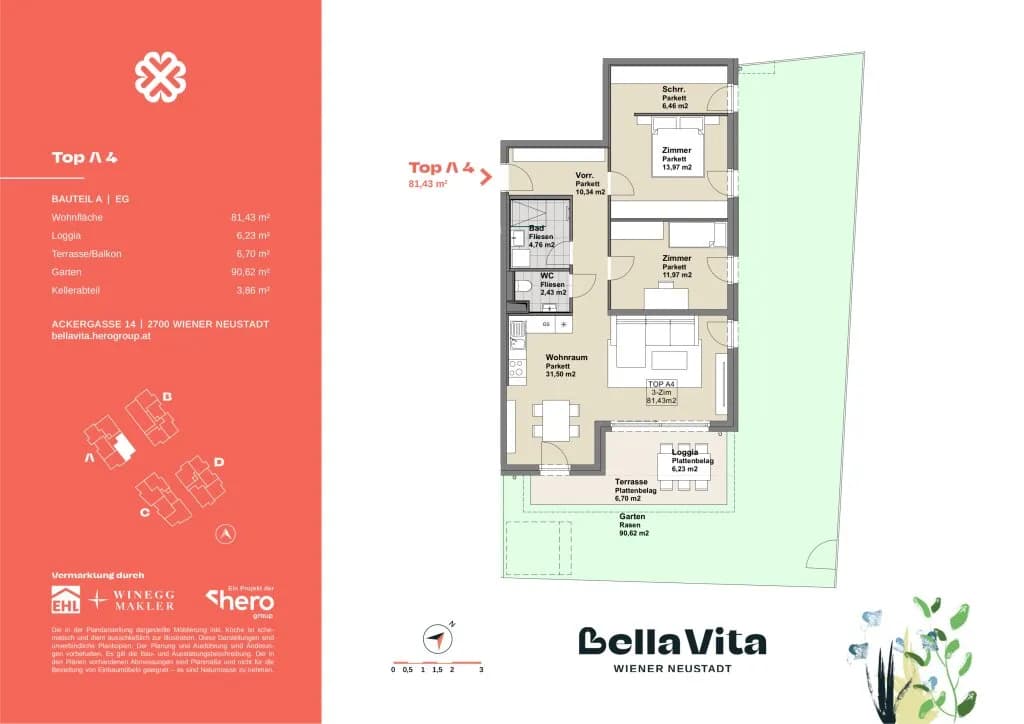 Immobilie kaufen in Wiener Neustadt – 81,43 m², € 349.000 – Bild 26 von 26