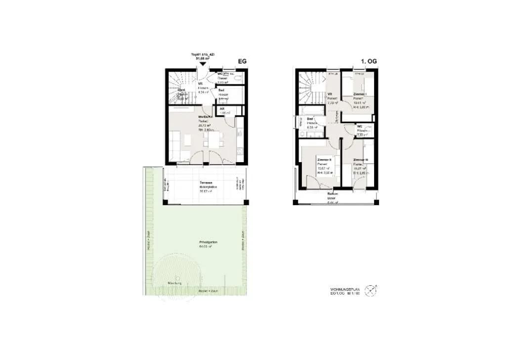4-Zimmer-Haus kaufen in Weiz – 92,5 m², € 452.000 – Bild 5 von 7